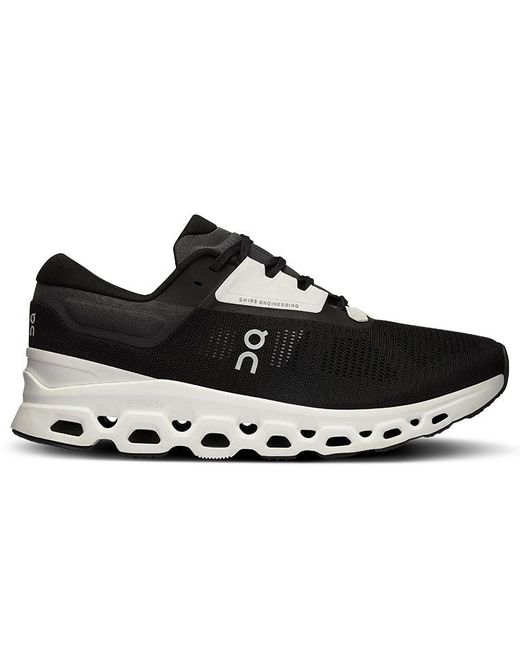 On Shoes Black On Cloudstratus 3 Frost' for men