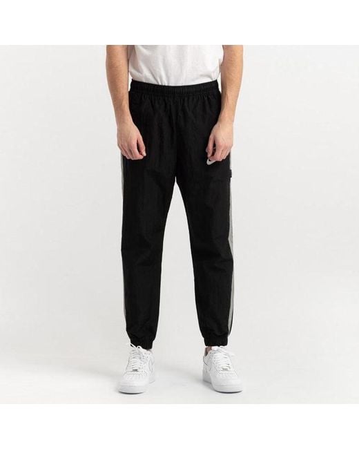Nike Black Sportswear Swoosh Woven Pants For for men