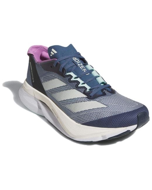 Adidas Blue (Wmns) Adizero Boston 12 'Preloved Ink Zero Metalic Aurora Ink'