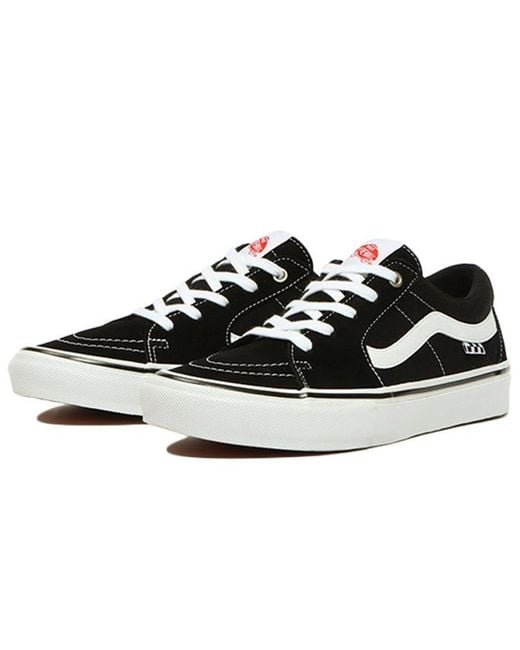 Vans Black Skate Sk8-Low 'Checkboard for men