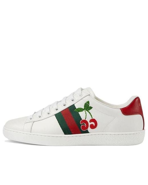 Gucci White (Wmns) Ace Gg 'Cherry'