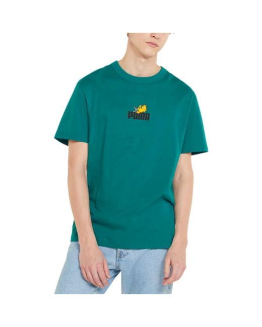 PUMA Green X Garfield Graphic T-Shirt 'Parasailing' for men