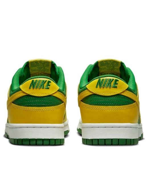Nike Yellow Dunk Low 'Reverse Brazil' for men