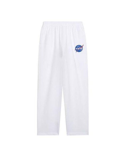 Balenciaga X Nasa Joggers Bianco in White for Men Lyst UK