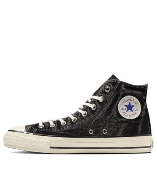 Converse Black All Star Us Aged Denim High Top 'Aged' for men