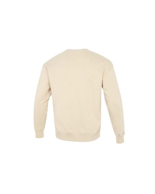 PUMA White Team Crew Logo Sweatshirt for men