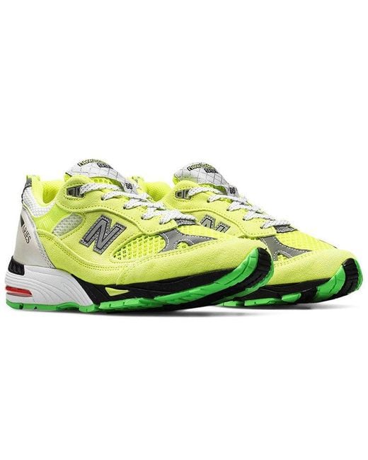 New Balance Yellow (Wmns) Aries X 991 Made