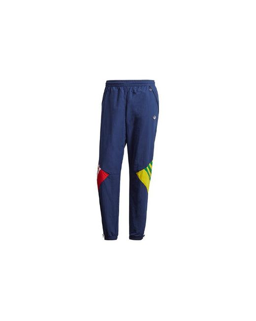 Susurro Asesinar ciclo adidas Originals Rainbow Color Block Contrasting Colors Stripe Sall Logo  Athletics Cone Bundle Feet Sports Pants Navy Blue for Men | Lyst
