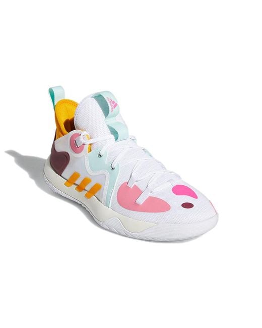 Adidas White Harden Stepback 2 Semi Solar' for men