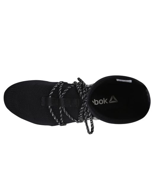 Reebok Black Sock Runner Caged