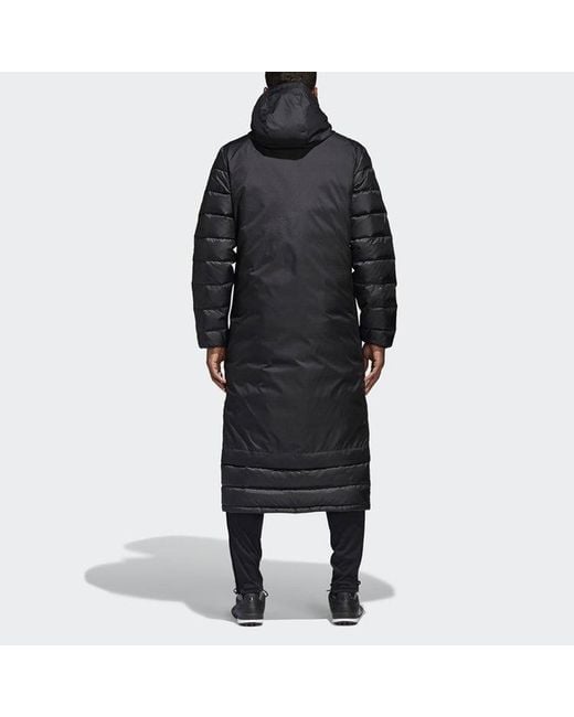 Adidas Black Long Hooded Down Jacket for men