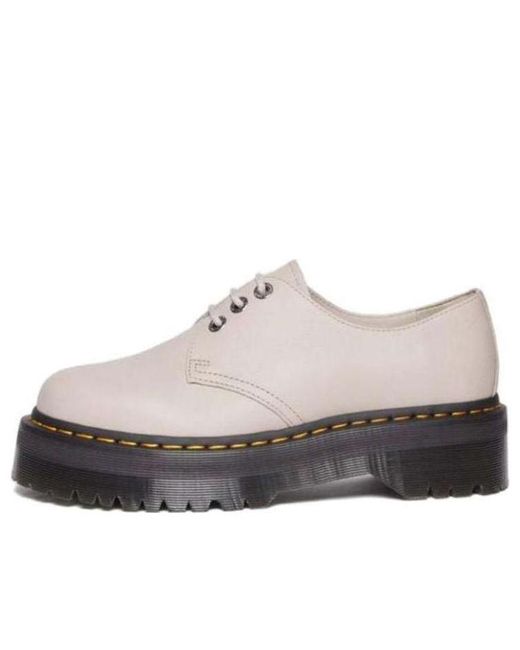 Dr. Martens White Dr.Martens 1461 Ii Pisa Leather Platform Shoes 'Vintage Taupe'