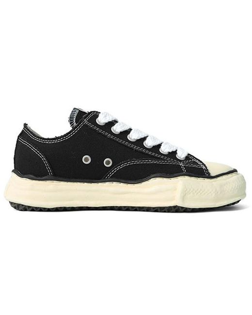 Maison Mihara Yasuhiro Black Peterson Vl Og Sole Canvas Low-Top Sneaker for men