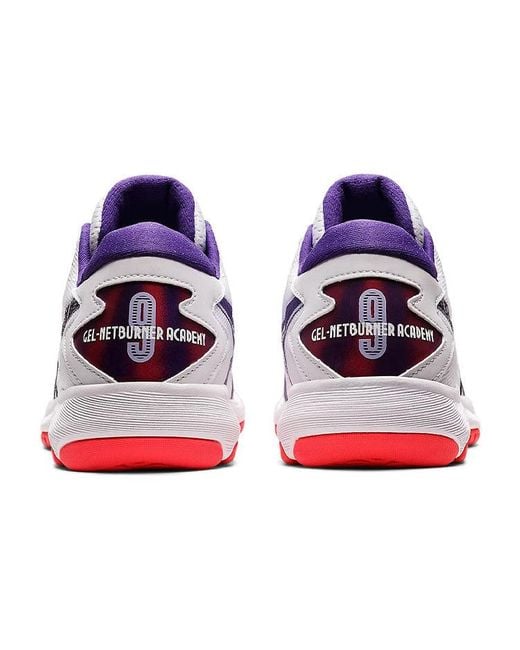 Asics White (Wmns) Gel-Netburner Academy 9 Basketball Sneakers