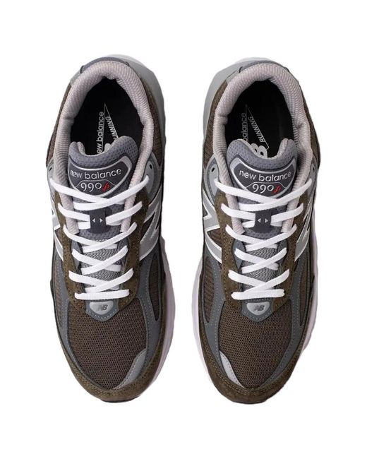 New Balance White 990 V6 'True Camo' for men
