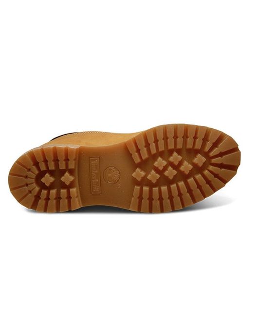 Timberland Brown 6 Inch Classic Waterproof Wide Fit Boots 'Wheat Nubuck' for men