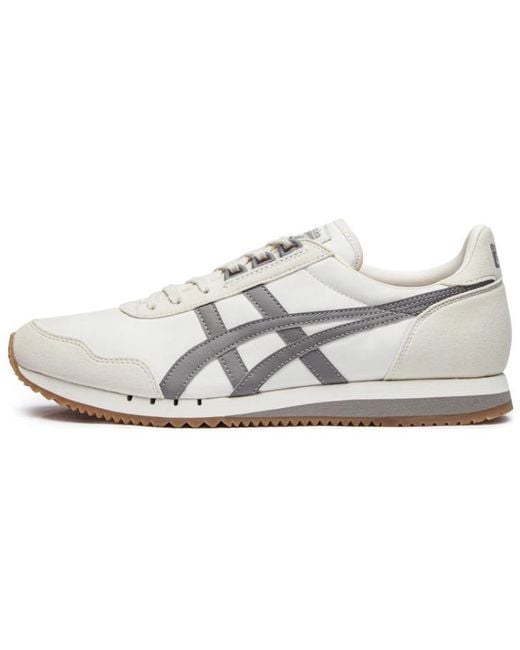 Onitsuka Tiger White Dualio Marathon Running Shoes for men