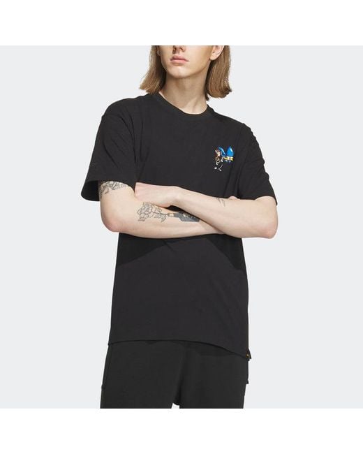 Adidas Black Originals X Monkey Kingdom Gfx T-Shirt for men