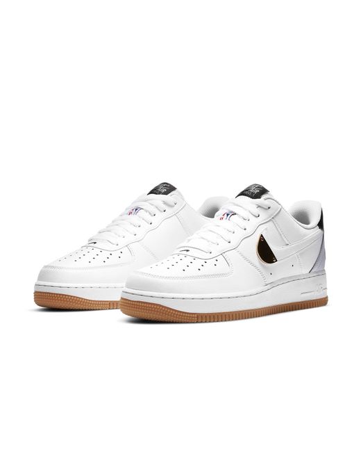 Nike White X Nba Air Force 1 '07 Lv8 Pure Platinum' for men