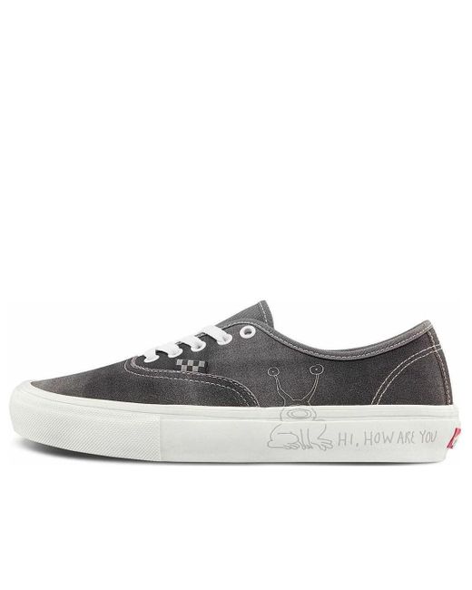 Vans Gray Daniel Johnston X Skate Authentic 'Hi, How Are You Project' for men