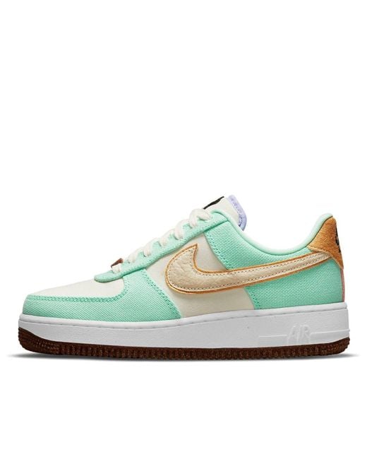 Nike Blue (Wmns) Air Force 1 '07 Lx 'Happy Pineapple'