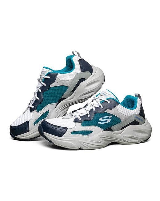 Skechers Blue Stamina Airy Low-Top Running Shoes for men