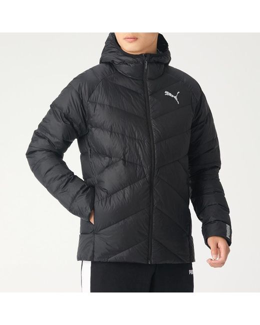 PUMA Black Pwrwarm Packlite Down Jacket for men