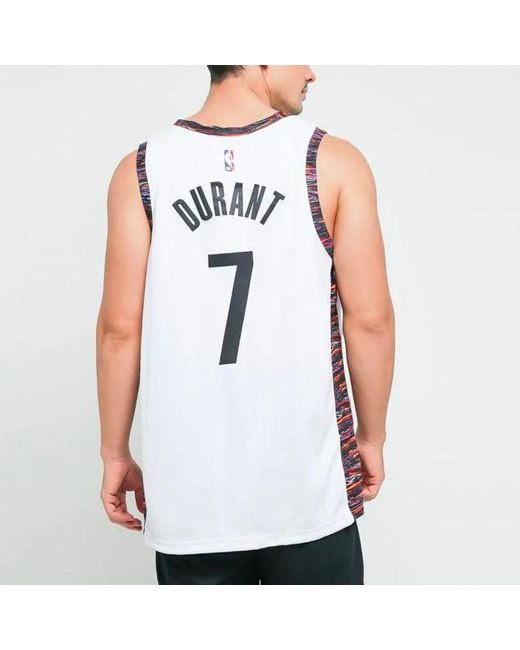 Nike Blue Nba City Limited Jersey Sw Fan Edition 2019-2020 Season Brooklyn Nets Durant No. 7 for men