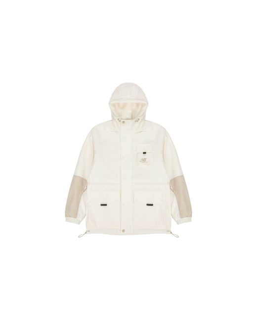 New Balance White Hooded Casual Jacket Couple Style