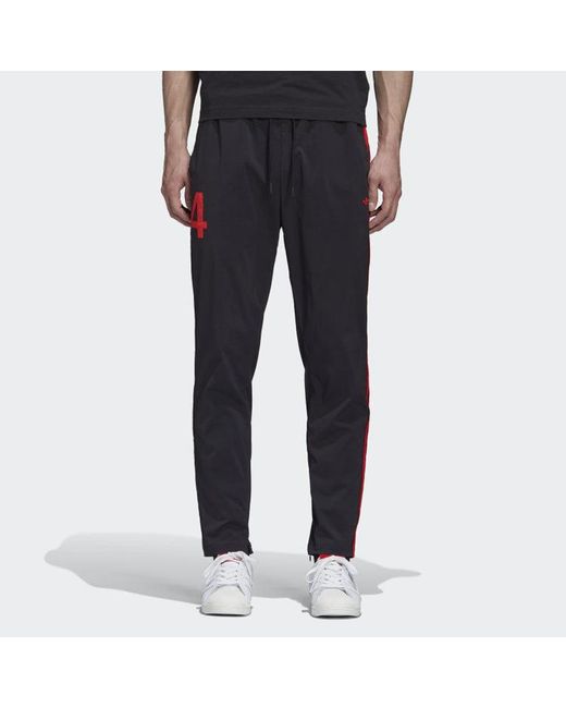Adidas Black Originals X 424 Track Pants Crossover Asymmetric Sports Pants for men