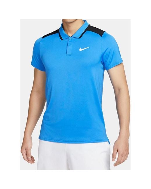 Nike Blue Court Advantage Dri-Fit Polo Shirt for men