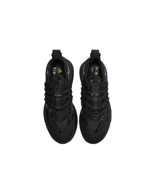 Adidas Black Alphaboost Running Shoes 'Core' for men