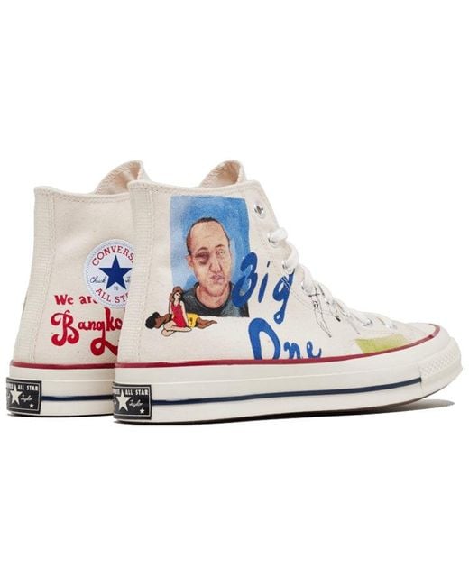 Converse Blue Spencer Mcmullen X Chuck Taylor All Star 70 High 'People Print' for men