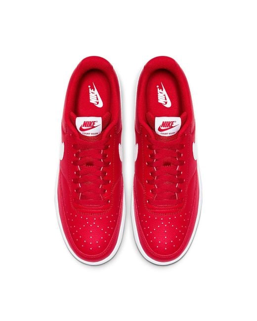 Nike Red Court Vision Low 'Gym' for men
