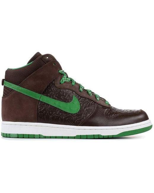 Nike Brown X Stussy Dunk High 'World Tour London' for men