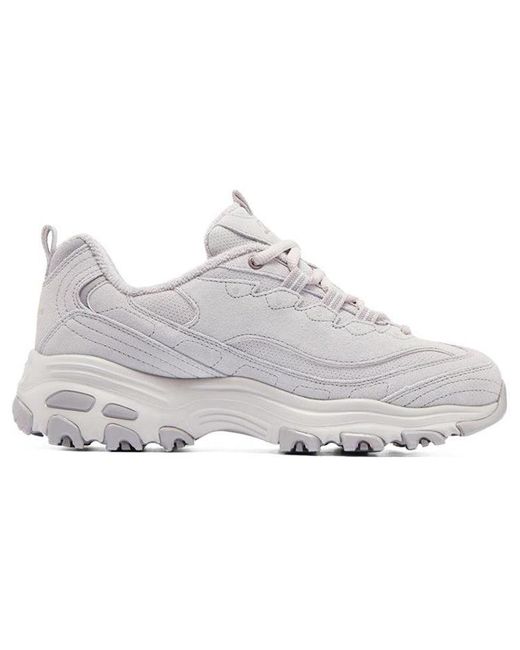 Skechers White (Wmns) D'Lites 1.0
