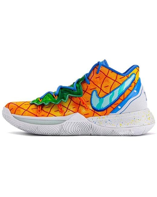 Nike Blue Spongebob Squarepants X Kyrie 5 'Pineapple House' for men