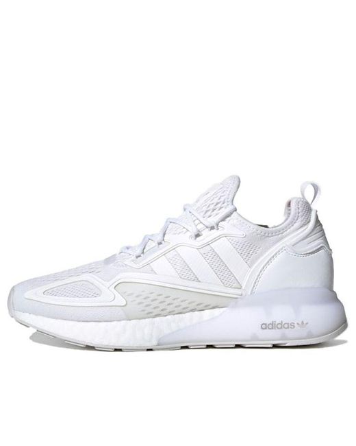 Adidas White Zx 2K Boost 'Cloud' for men