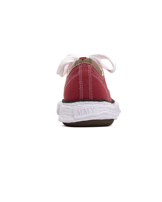 Maison Mihara Yasuhiro Red Peterson 23 Og Sole Canvas Low 'Bordeaux' for men
