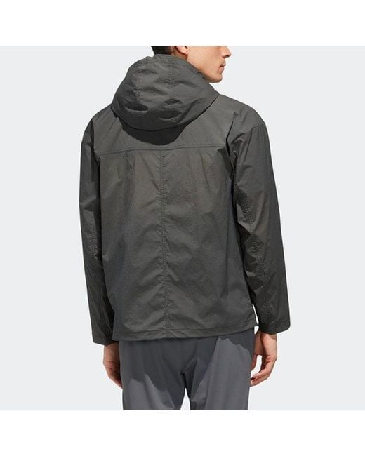Adidas Gray Outdoor Casual Sports Hooded Jacket for men