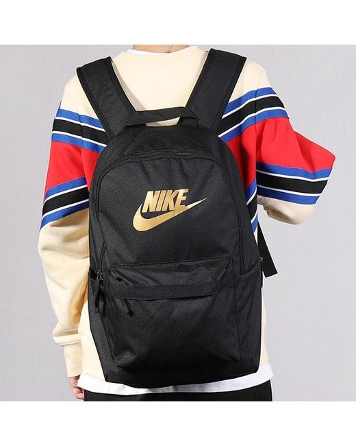 Nike Black Heritage 2.0 Backpack Metallic'