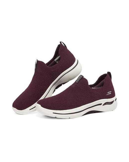 Skechers Red (Wmns) Go Walk Arch Fit 'Wine'