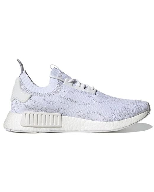 Adidas White Nmd_R1 Primeknit 'Cloud' for men