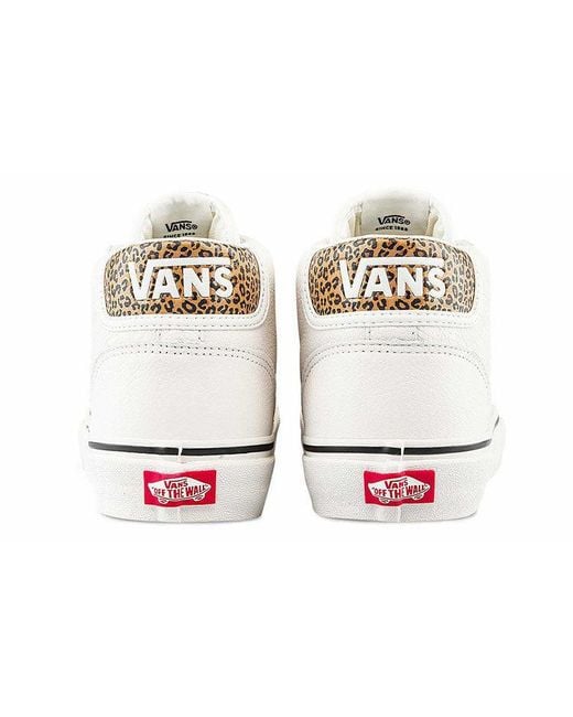 Vans White General Mid Skool Skate Shoes for men