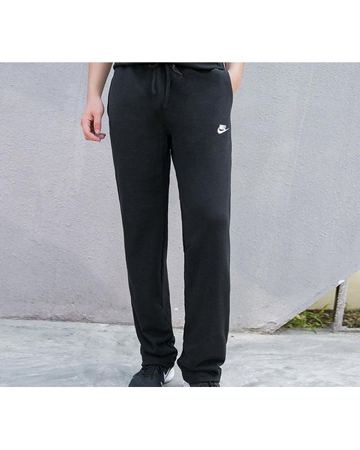 Nike Gray Sportswear Club Athleisure Casual Sports Drawstring Long Pants for men