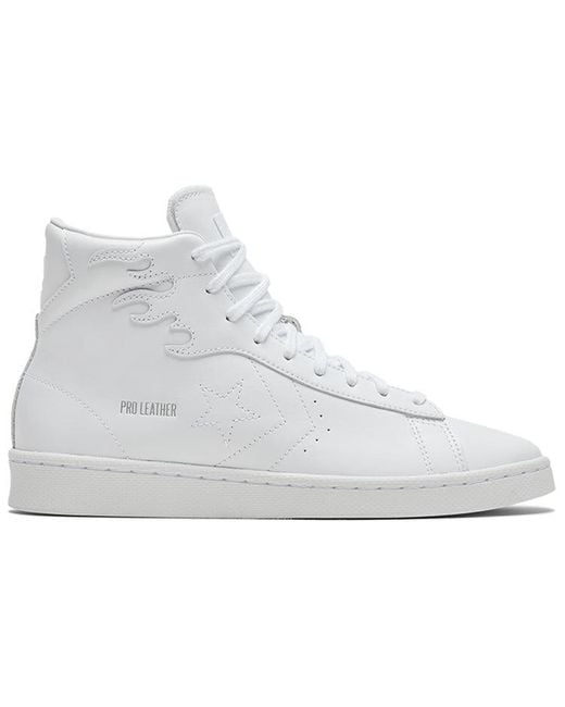 Converse White Pro Leather Flames' for men