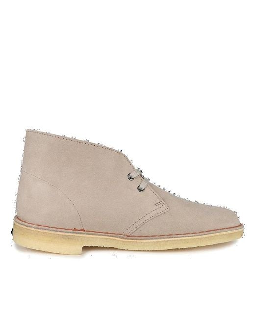 Clarks Natural Desert Boots 'Sand Suede' for men