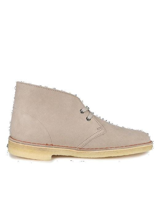 Clarks Natural Desert Boots 'Sand Suede' for men