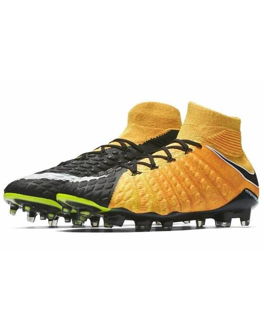 Nike Yellow Hypervenom Phantom 3 Df Fg 'Laser' for men