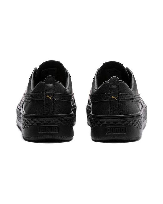 PUMA Black (Wmns) Smash Platform Lx